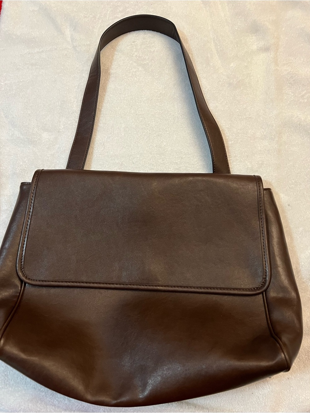 Classic Brown Leather Shoulder Bag